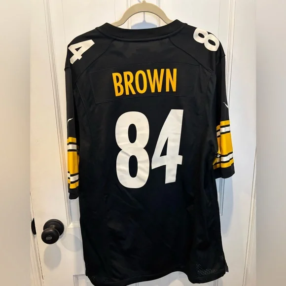 EUC Pittsburgh Steelers Jersey #84 Antonio Brown NFL NIKE ON FIELD - Picture 3 of 6